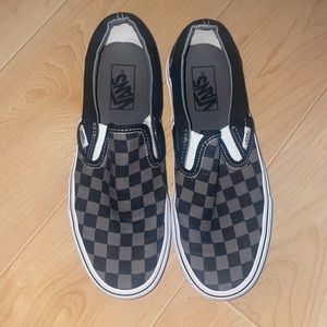 Checkered Slip on vans